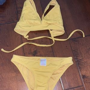 Yellow target swimsuit